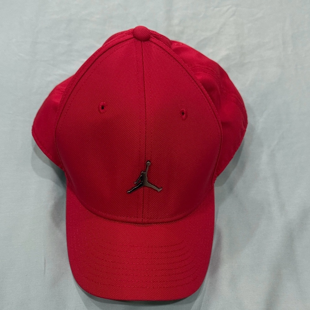 Jordan Red Cap with Black Logo
